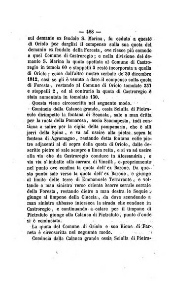 Bullettino delle ordinanze de' commissarj ripartitori de' demanj ex feudali e comunali nelle province dei rr.dd. al di qua del Faro in appendice degli atti eversivi della feudalita