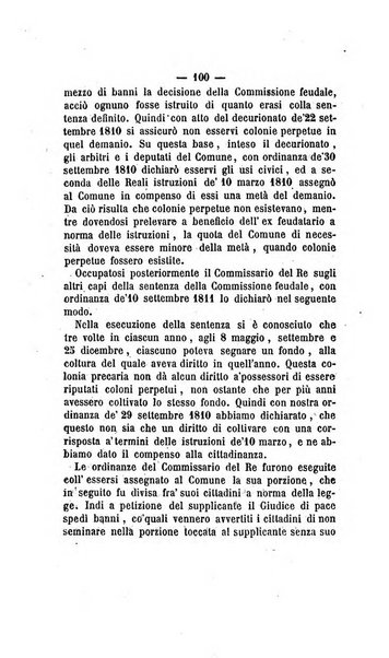 Bullettino delle ordinanze de' commissarj ripartitori de' demanj ex feudali e comunali nelle province dei rr.dd. al di qua del Faro in appendice degli atti eversivi della feudalita