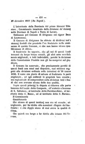 Bullettino delle ordinanze de' commissarj ripartitori de' demanj ex feudali e comunali nelle province dei rr.dd. al di qua del Faro in appendice degli atti eversivi della feudalita