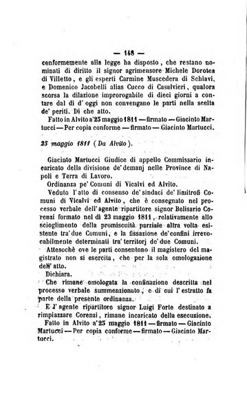 Bullettino delle ordinanze de' commissarj ripartitori de' demanj ex feudali e comunali nelle province dei rr.dd. al di qua del Faro in appendice degli atti eversivi della feudalita