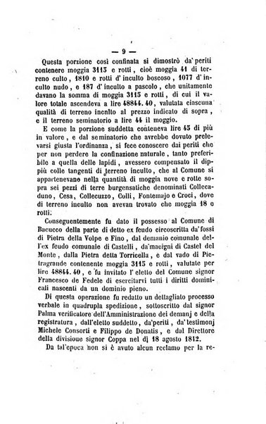 Bullettino delle ordinanze de' commissarj ripartitori de' demanj ex feudali e comunali nelle province dei rr.dd. al di qua del Faro in appendice degli atti eversivi della feudalita