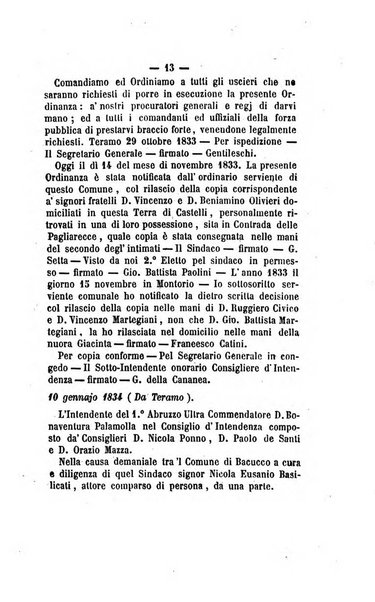 Bullettino delle ordinanze de' commissarj ripartitori de' demanj ex feudali e comunali nelle province dei rr.dd. al di qua del Faro in appendice degli atti eversivi della feudalita