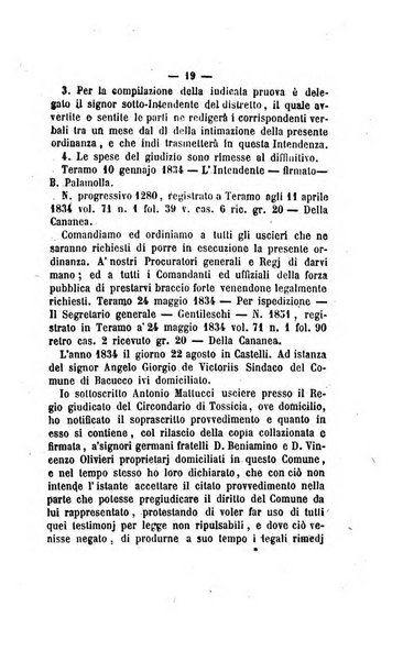 Bullettino delle ordinanze de' commissarj ripartitori de' demanj ex feudali e comunali nelle province dei rr.dd. al di qua del Faro in appendice degli atti eversivi della feudalita