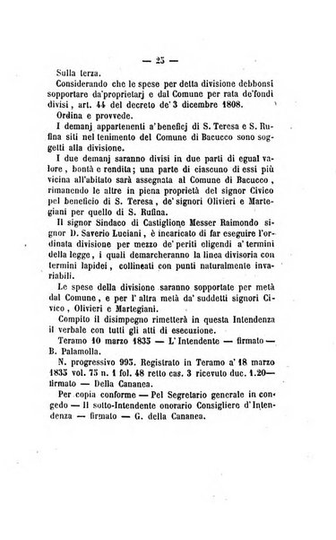 Bullettino delle ordinanze de' commissarj ripartitori de' demanj ex feudali e comunali nelle province dei rr.dd. al di qua del Faro in appendice degli atti eversivi della feudalita