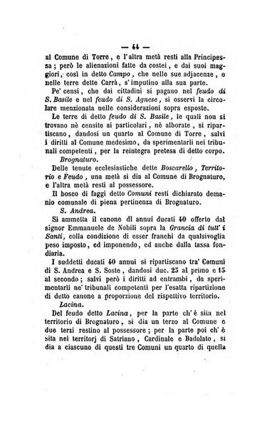 Bullettino delle ordinanze de' commissarj ripartitori de' demanj ex feudali e comunali nelle province dei rr.dd. al di qua del Faro in appendice degli atti eversivi della feudalita