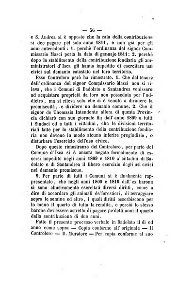 Bullettino delle ordinanze de' commissarj ripartitori de' demanj ex feudali e comunali nelle province dei rr.dd. al di qua del Faro in appendice degli atti eversivi della feudalita