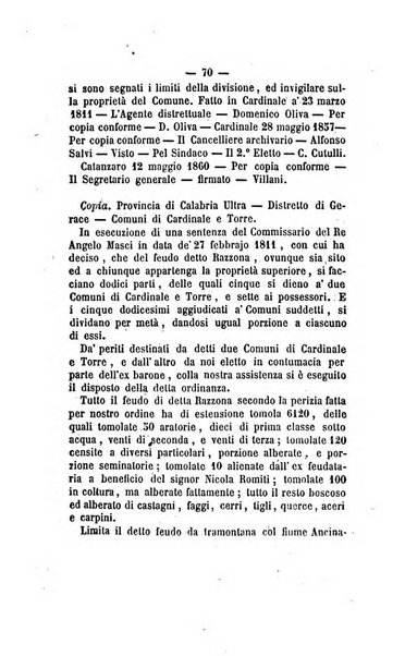 Bullettino delle ordinanze de' commissarj ripartitori de' demanj ex feudali e comunali nelle province dei rr.dd. al di qua del Faro in appendice degli atti eversivi della feudalita