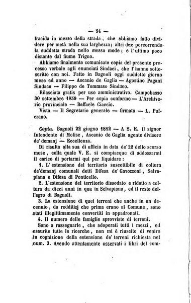 Bullettino delle ordinanze de' commissarj ripartitori de' demanj ex feudali e comunali nelle province dei rr.dd. al di qua del Faro in appendice degli atti eversivi della feudalita