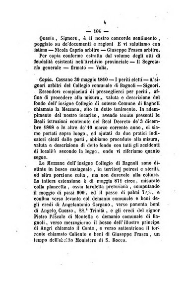 Bullettino delle ordinanze de' commissarj ripartitori de' demanj ex feudali e comunali nelle province dei rr.dd. al di qua del Faro in appendice degli atti eversivi della feudalita