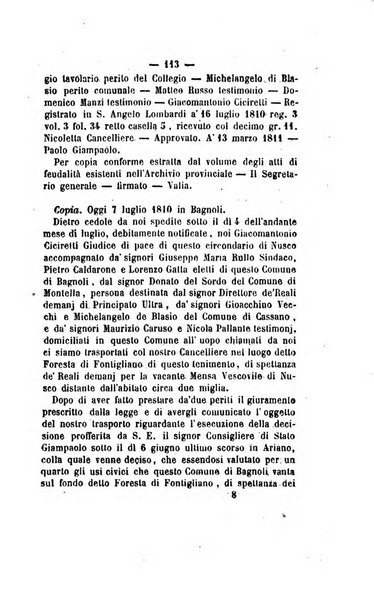 Bullettino delle ordinanze de' commissarj ripartitori de' demanj ex feudali e comunali nelle province dei rr.dd. al di qua del Faro in appendice degli atti eversivi della feudalita