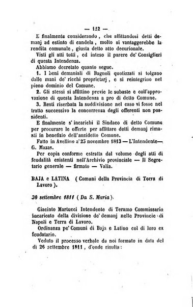 Bullettino delle ordinanze de' commissarj ripartitori de' demanj ex feudali e comunali nelle province dei rr.dd. al di qua del Faro in appendice degli atti eversivi della feudalita