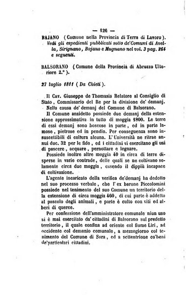 Bullettino delle ordinanze de' commissarj ripartitori de' demanj ex feudali e comunali nelle province dei rr.dd. al di qua del Faro in appendice degli atti eversivi della feudalita