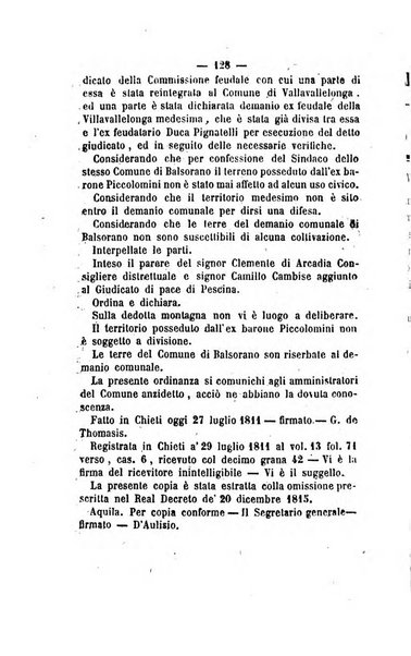 Bullettino delle ordinanze de' commissarj ripartitori de' demanj ex feudali e comunali nelle province dei rr.dd. al di qua del Faro in appendice degli atti eversivi della feudalita