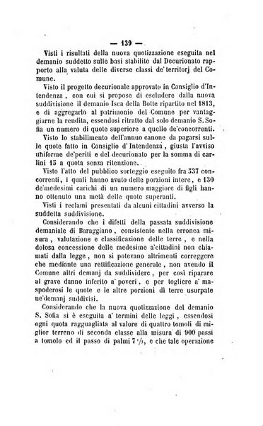 Bullettino delle ordinanze de' commissarj ripartitori de' demanj ex feudali e comunali nelle province dei rr.dd. al di qua del Faro in appendice degli atti eversivi della feudalita