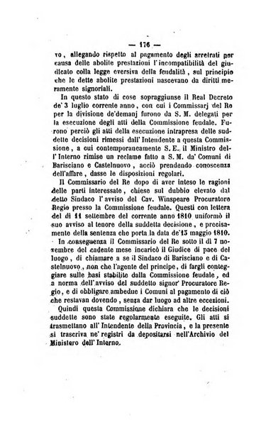 Bullettino delle ordinanze de' commissarj ripartitori de' demanj ex feudali e comunali nelle province dei rr.dd. al di qua del Faro in appendice degli atti eversivi della feudalita