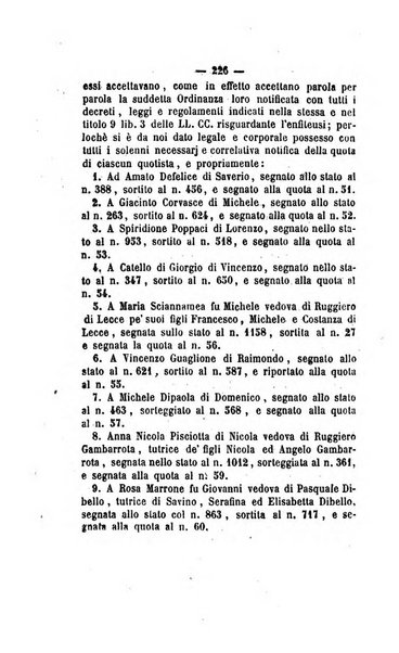 Bullettino delle ordinanze de' commissarj ripartitori de' demanj ex feudali e comunali nelle province dei rr.dd. al di qua del Faro in appendice degli atti eversivi della feudalita