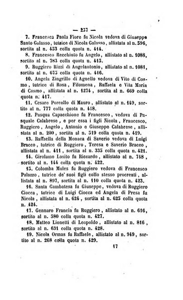 Bullettino delle ordinanze de' commissarj ripartitori de' demanj ex feudali e comunali nelle province dei rr.dd. al di qua del Faro in appendice degli atti eversivi della feudalita