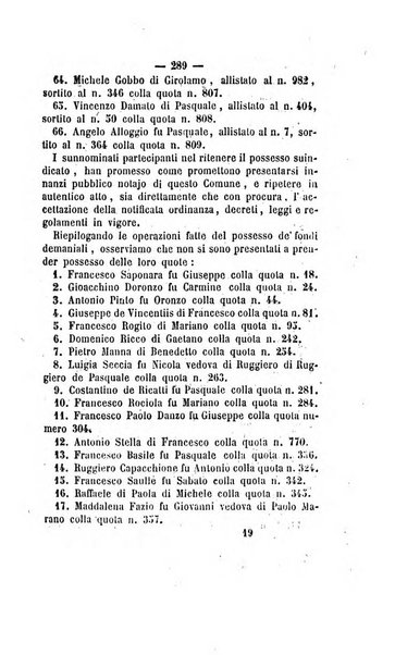 Bullettino delle ordinanze de' commissarj ripartitori de' demanj ex feudali e comunali nelle province dei rr.dd. al di qua del Faro in appendice degli atti eversivi della feudalita