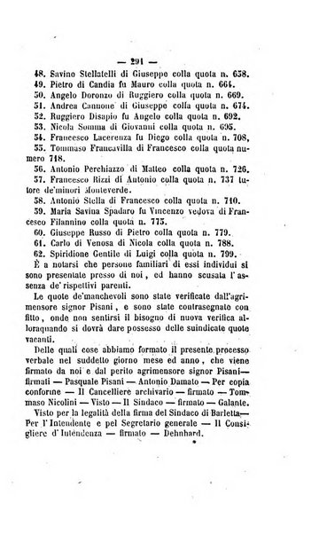 Bullettino delle ordinanze de' commissarj ripartitori de' demanj ex feudali e comunali nelle province dei rr.dd. al di qua del Faro in appendice degli atti eversivi della feudalita