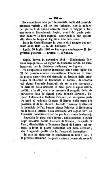 Bullettino delle ordinanze de' commissarj ripartitori de' demanj ex feudali e comunali nelle province dei rr.dd. al di qua del Faro in appendice degli atti eversivi della feudalita