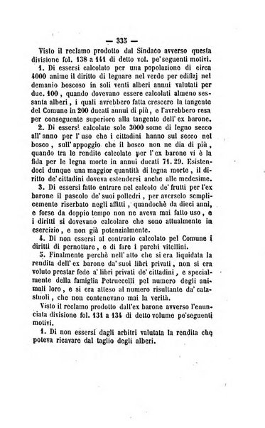 Bullettino delle ordinanze de' commissarj ripartitori de' demanj ex feudali e comunali nelle province dei rr.dd. al di qua del Faro in appendice degli atti eversivi della feudalita