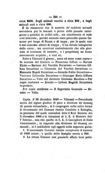 Bullettino delle ordinanze de' commissarj ripartitori de' demanj ex feudali e comunali nelle province dei rr.dd. al di qua del Faro in appendice degli atti eversivi della feudalita