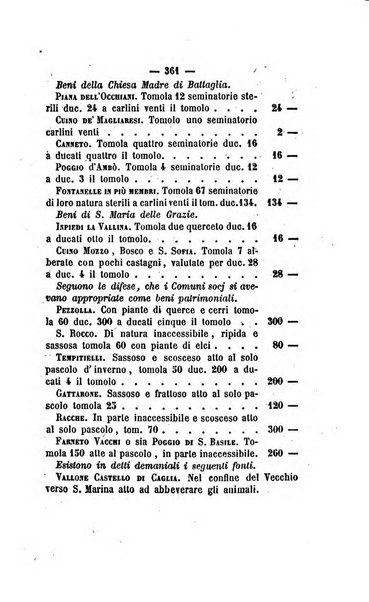 Bullettino delle ordinanze de' commissarj ripartitori de' demanj ex feudali e comunali nelle province dei rr.dd. al di qua del Faro in appendice degli atti eversivi della feudalita