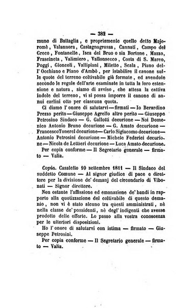 Bullettino delle ordinanze de' commissarj ripartitori de' demanj ex feudali e comunali nelle province dei rr.dd. al di qua del Faro in appendice degli atti eversivi della feudalita