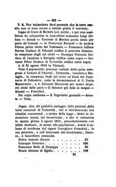 Bullettino delle ordinanze de' commissarj ripartitori de' demanj ex feudali e comunali nelle province dei rr.dd. al di qua del Faro in appendice degli atti eversivi della feudalita