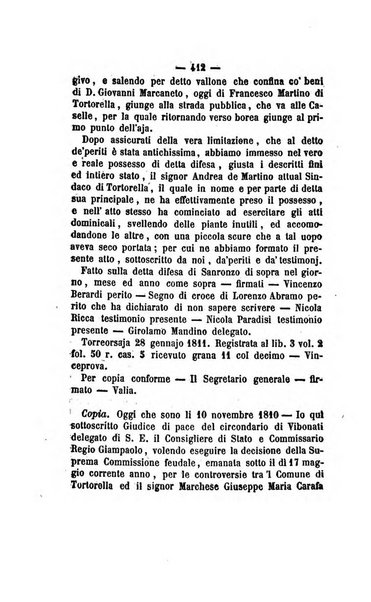 Bullettino delle ordinanze de' commissarj ripartitori de' demanj ex feudali e comunali nelle province dei rr.dd. al di qua del Faro in appendice degli atti eversivi della feudalita