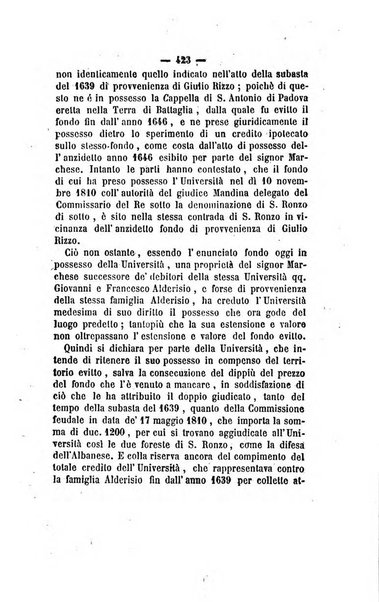 Bullettino delle ordinanze de' commissarj ripartitori de' demanj ex feudali e comunali nelle province dei rr.dd. al di qua del Faro in appendice degli atti eversivi della feudalita