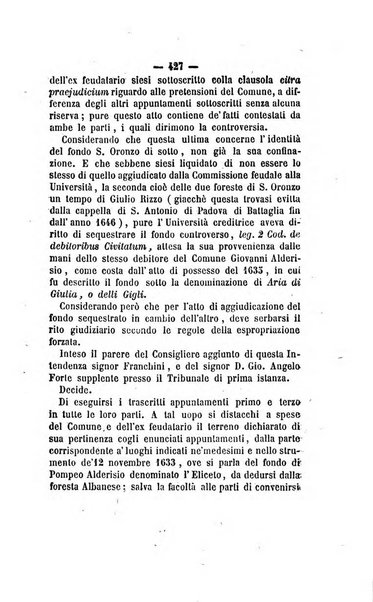 Bullettino delle ordinanze de' commissarj ripartitori de' demanj ex feudali e comunali nelle province dei rr.dd. al di qua del Faro in appendice degli atti eversivi della feudalita