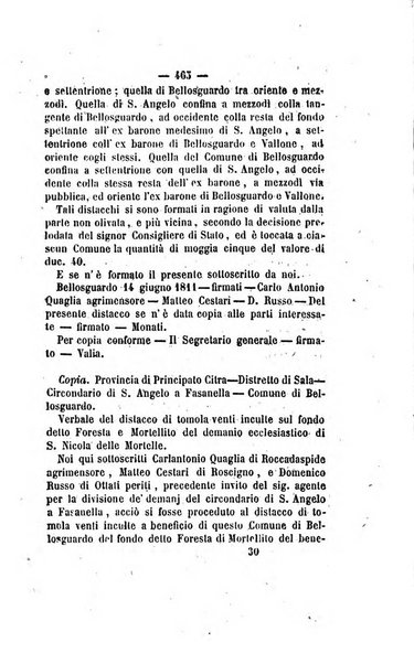 Bullettino delle ordinanze de' commissarj ripartitori de' demanj ex feudali e comunali nelle province dei rr.dd. al di qua del Faro in appendice degli atti eversivi della feudalita