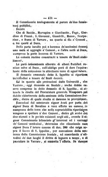 Bullettino delle ordinanze de' commissarj ripartitori de' demanj ex feudali e comunali nelle province dei rr.dd. al di qua del Faro in appendice degli atti eversivi della feudalita