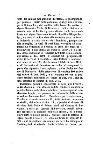 Bullettino delle ordinanze de' commissarj ripartitori de' demanj ex feudali e comunali nelle province dei rr.dd. al di qua del Faro in appendice degli atti eversivi della feudalita