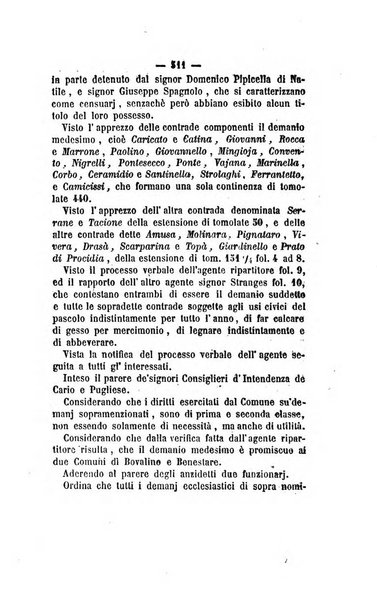 Bullettino delle ordinanze de' commissarj ripartitori de' demanj ex feudali e comunali nelle province dei rr.dd. al di qua del Faro in appendice degli atti eversivi della feudalita