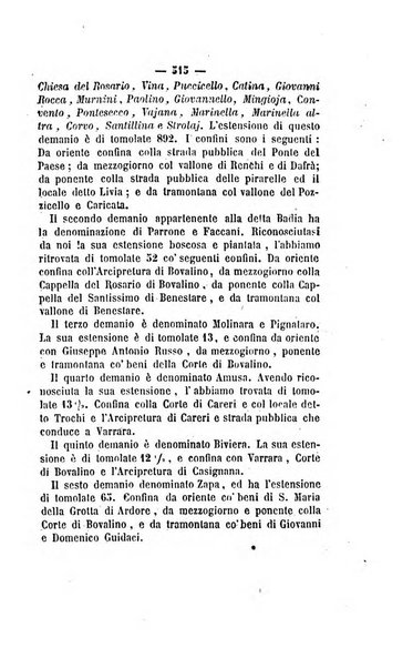 Bullettino delle ordinanze de' commissarj ripartitori de' demanj ex feudali e comunali nelle province dei rr.dd. al di qua del Faro in appendice degli atti eversivi della feudalita