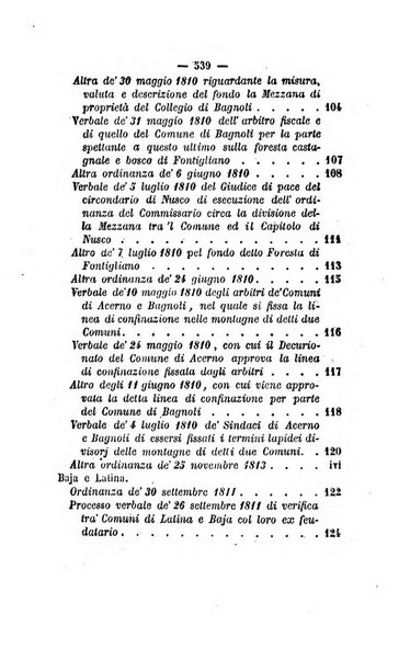 Bullettino delle ordinanze de' commissarj ripartitori de' demanj ex feudali e comunali nelle province dei rr.dd. al di qua del Faro in appendice degli atti eversivi della feudalita