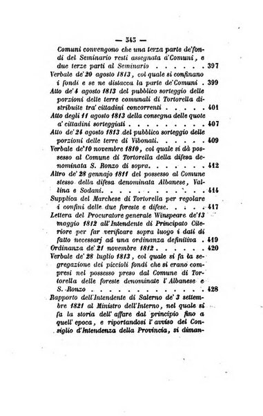 Bullettino delle ordinanze de' commissarj ripartitori de' demanj ex feudali e comunali nelle province dei rr.dd. al di qua del Faro in appendice degli atti eversivi della feudalita