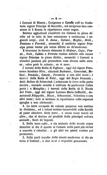 Bullettino delle ordinanze de' commissarj ripartitori de' demanj ex feudali e comunali nelle province napoletane in appendice degli atti eversivi della feudalita