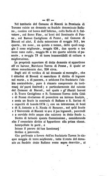 Bullettino delle ordinanze de' commissarj ripartitori de' demanj ex feudali e comunali nelle province napoletane in appendice degli atti eversivi della feudalita