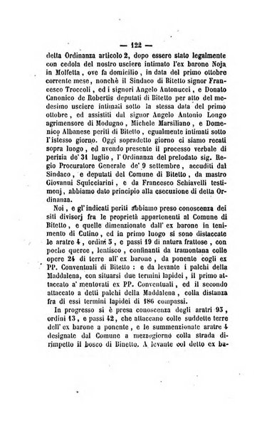 Bullettino delle ordinanze de' commissarj ripartitori de' demanj ex feudali e comunali nelle province napoletane in appendice degli atti eversivi della feudalita