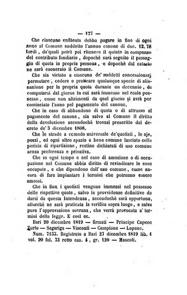 Bullettino delle ordinanze de' commissarj ripartitori de' demanj ex feudali e comunali nelle province napoletane in appendice degli atti eversivi della feudalita