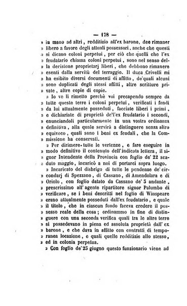 Bullettino delle ordinanze de' commissarj ripartitori de' demanj ex feudali e comunali nelle province napoletane in appendice degli atti eversivi della feudalita