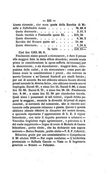 Bullettino delle ordinanze de' commissarj ripartitori de' demanj ex feudali e comunali nelle province napoletane in appendice degli atti eversivi della feudalita