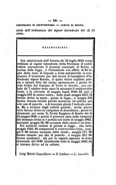 Bullettino delle ordinanze de' commissarj ripartitori de' demanj ex feudali e comunali nelle province napoletane in appendice degli atti eversivi della feudalita