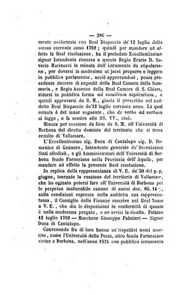 Bullettino delle ordinanze de' commissarj ripartitori de' demanj ex feudali e comunali nelle province napoletane in appendice degli atti eversivi della feudalita