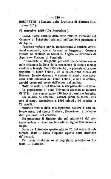 Bullettino delle ordinanze de' commissarj ripartitori de' demanj ex feudali e comunali nelle province napoletane in appendice degli atti eversivi della feudalita