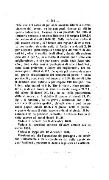 Bullettino delle ordinanze de' commissarj ripartitori de' demanj ex feudali e comunali nelle province napoletane in appendice degli atti eversivi della feudalita