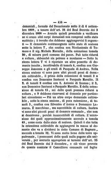 Bullettino delle ordinanze de' commissarj ripartitori de' demanj ex feudali e comunali nelle province napoletane in appendice degli atti eversivi della feudalita